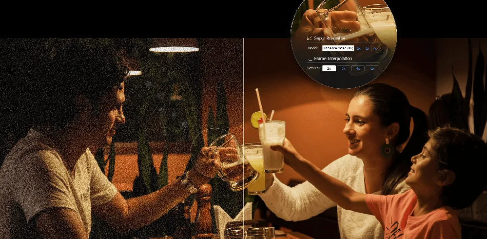 Before and after image from the original website