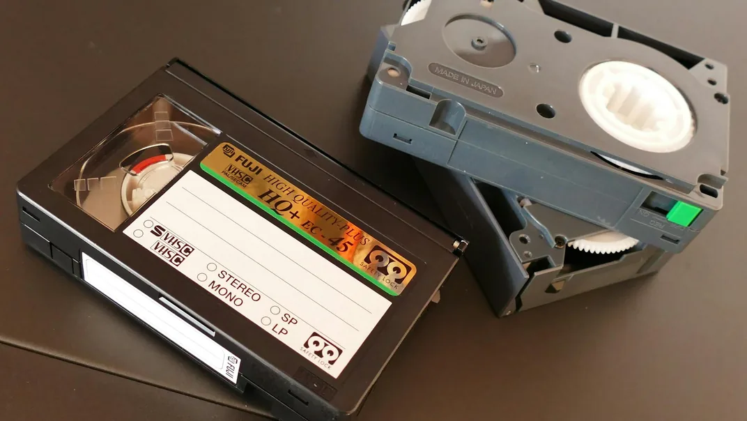 VHS-C tape and adapter